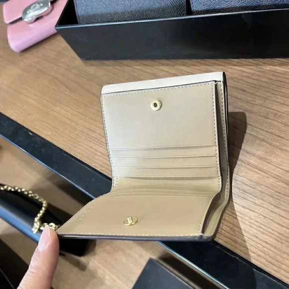 COACH ELIZA SMALL WALLET IN SIGNATURE CANVAS CP255 IMDQC - Picture 4 of 7